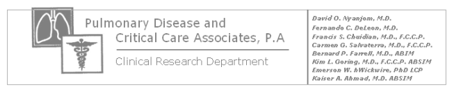 Pulmonary Disease & Critical Care Associates, P.A.